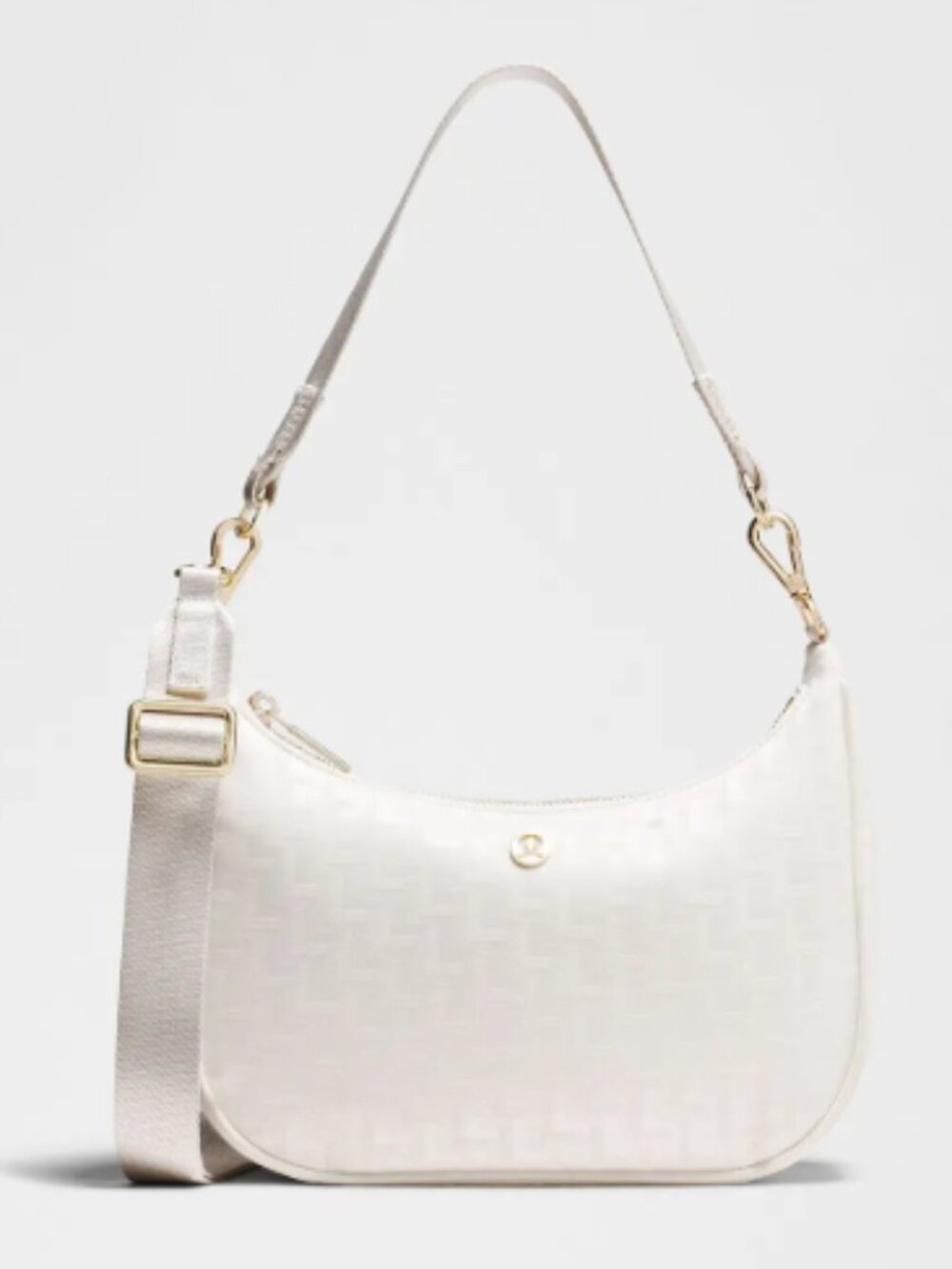 Lululemon City Essentials Small Shoulder Bag 3L Light Ivory / Gold | NWT